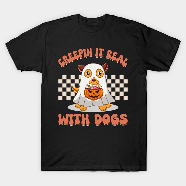 Boo-tifully Bewitched Puppy Dog Halloween T-Shirt by Rosemat